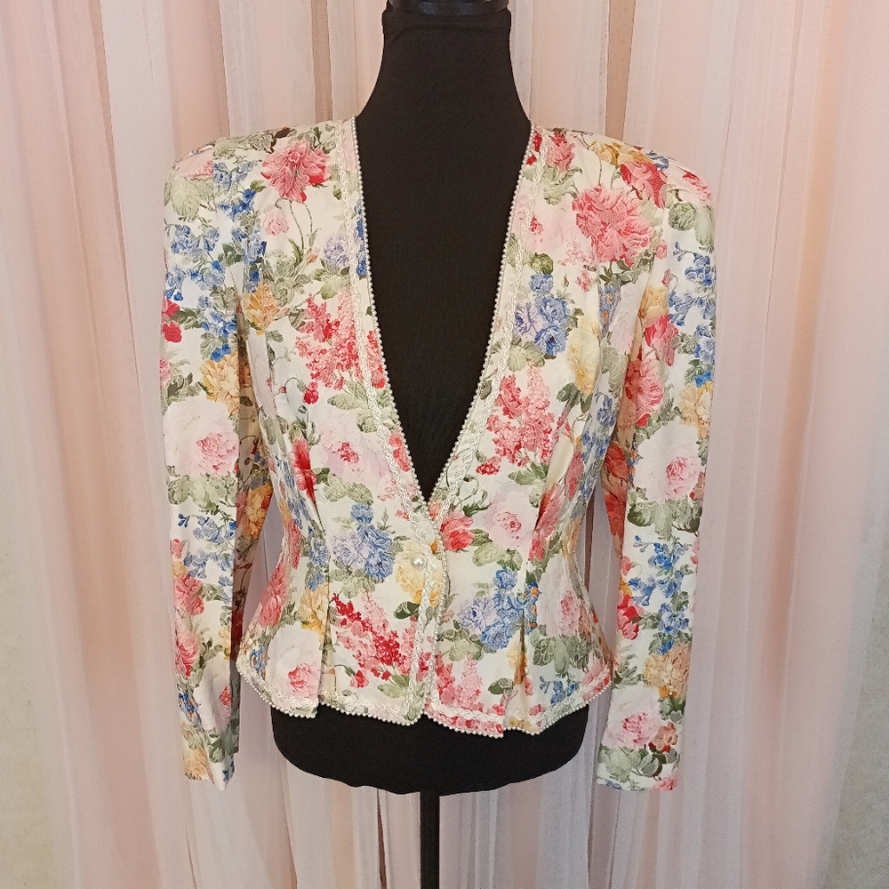 Women's Vintage Floral Grannycore Nah Nah Dress Set size 12 - Picture 5 of 10